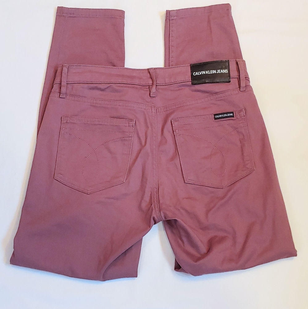 Calvin Klein Mauve Skinny Ankle Pants